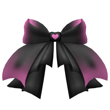 Cutesy Black n Pink Waist Bow with Ruffled Skirt