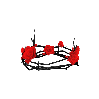 Red & Black Thorn Rose Crown