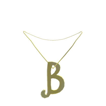 🍉B Golden Necklace