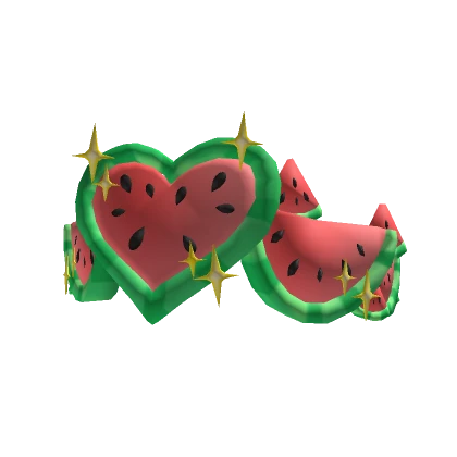 🍉Watermelon Heart Sparkling Crown