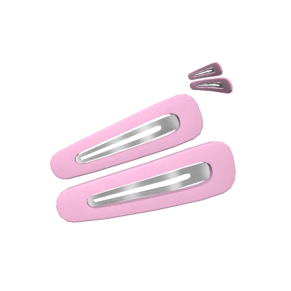 Pink Double Hairclips