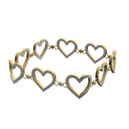 GOLD HEART ANKLE BRACELET 