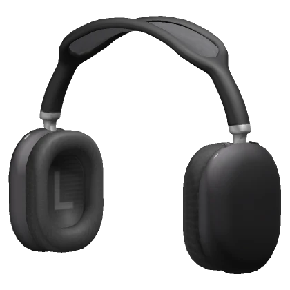 Simple Black Shiny Headphones