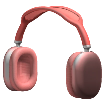 Simple Red Shiny Headphones