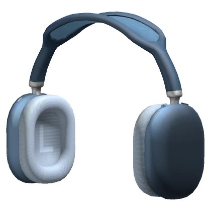 Simple Blue Shiny Headphones