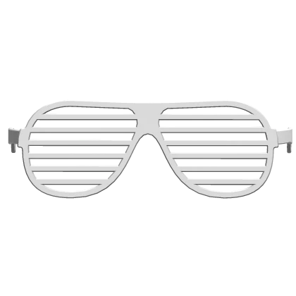 white shutter sunglasses