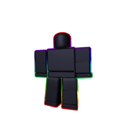 Rainbow Black Outlined Dummy
