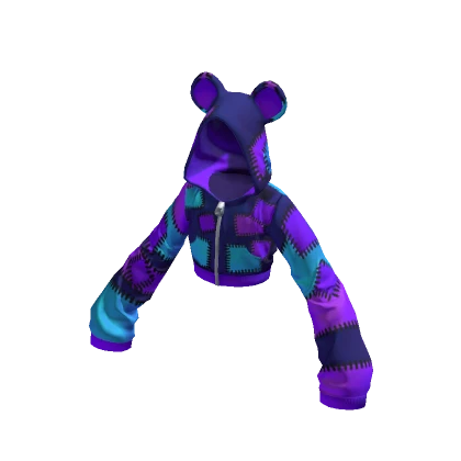 Neon Bear Hoodie Galaxy Magic