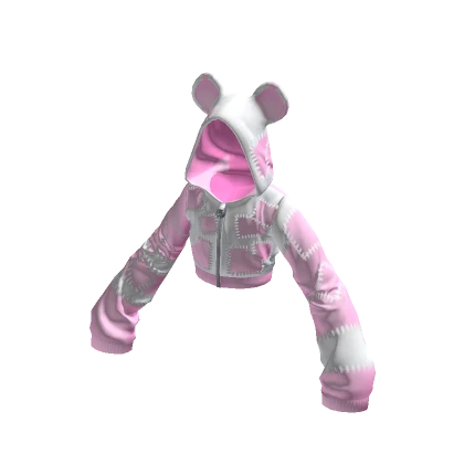 Neon Bear Hoodie Pink Sugar