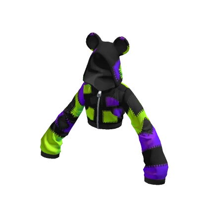 Neon Bear Hoodie Toxic