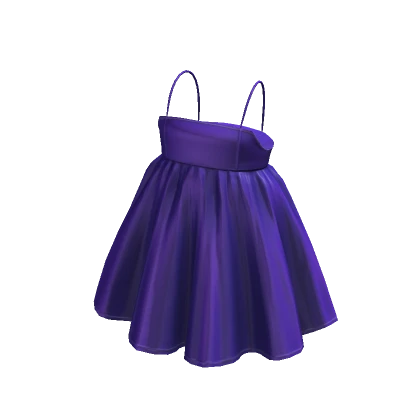 Lovely Babydoll Dress - Dark Purple