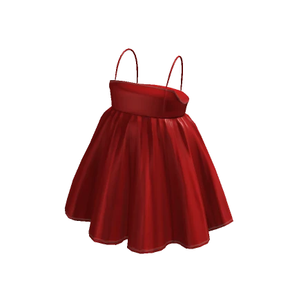 Lovely Babydoll Dress - Red