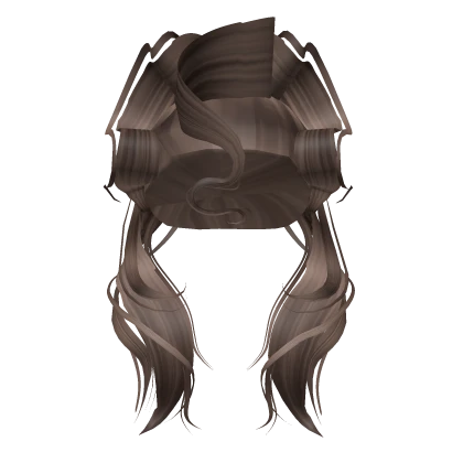 Glamorous swirl Drag Wig in Brown 