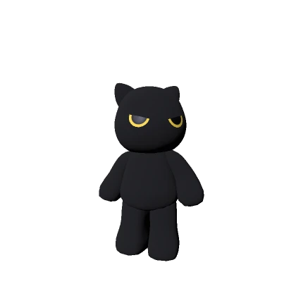 🍀Angry Black Cat Plushie