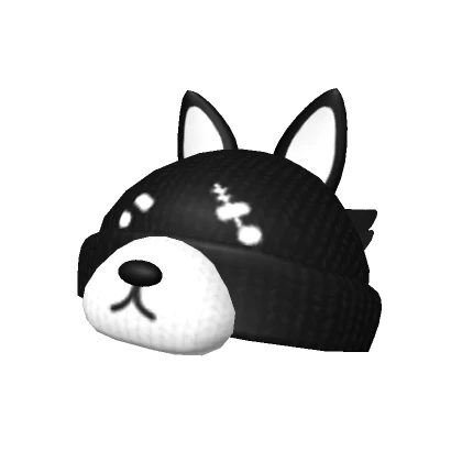 🍀Cute Black Shiba Knit Beanie