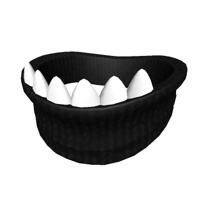 🍀Big Teeth Knit Neck Warmer (Black)