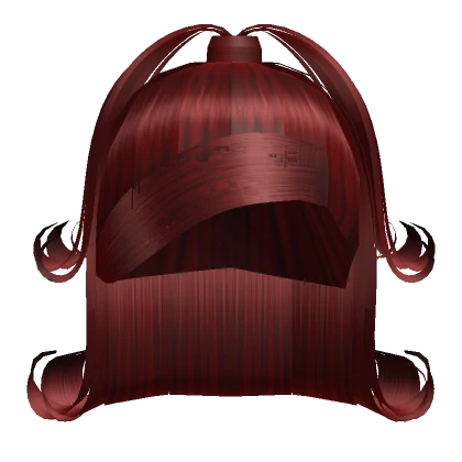 Y2K Half Up Popular Hair in Red