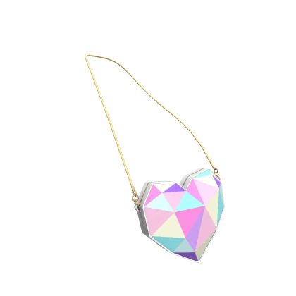 Rainbow Diamond Heart Purse