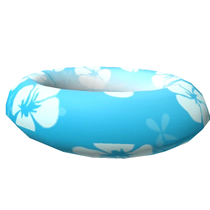 Blue Gyaru Hibiscus Floatie ⋆˚🐚🥥