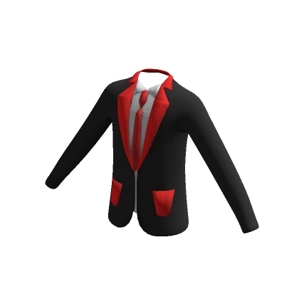 red and black suit