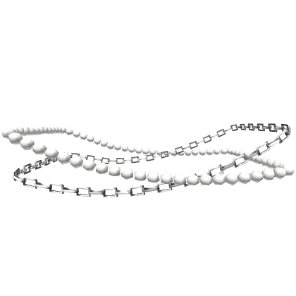 Double Pearl Waist Chain 3.0 (Silver & White)