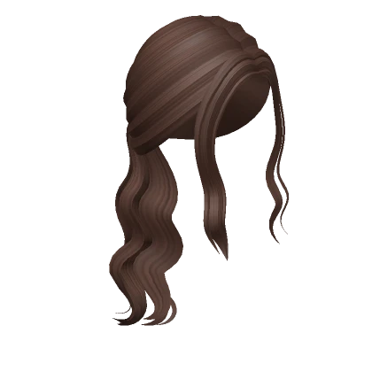 Low Wavy Ponytail (Brown)