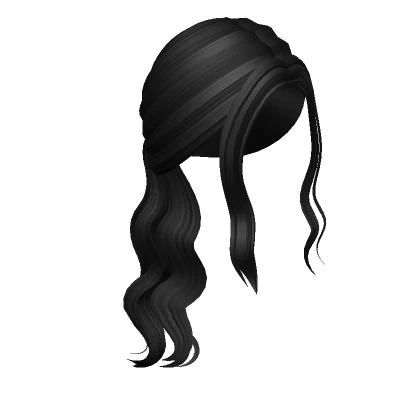 Low Wavy Ponytail (Black)