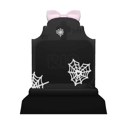 ♡ Creepycute Tombstone W Bow 🎀