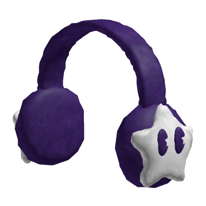 CUTE PURPLE STAR EARMUFFS