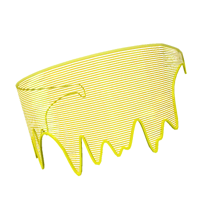 Y2K Neon Yellow Drip Visor