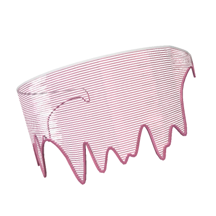 Y2K Pink Drip Visor