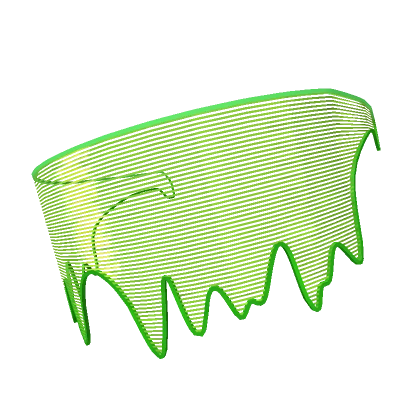 Y2K Neon Green Drip Visor