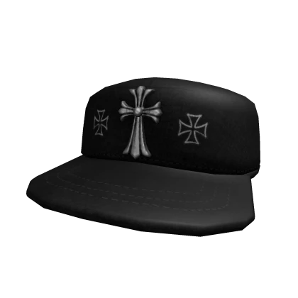 Y2K Chrome Cross Cap