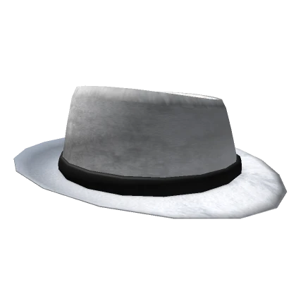 White Vintage Fedora