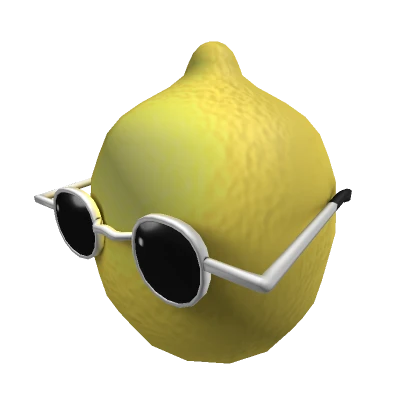 John Lemon Head with White Glasses