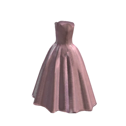 Glittery Princess Gown Dress in Light Pink