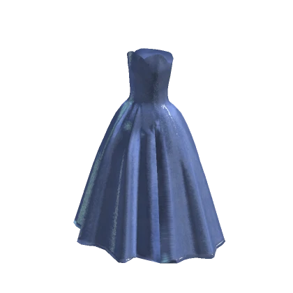 Glittery Princess Gown Dress in Light Blue