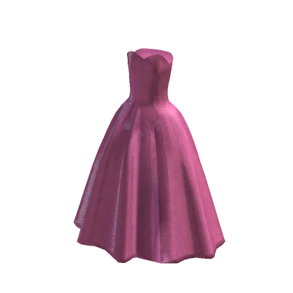 Glittery Princess Gown Dress in Pink