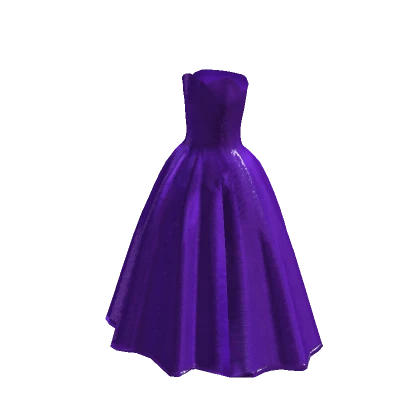 Glittery Princess Gown Dress in Dark Purple