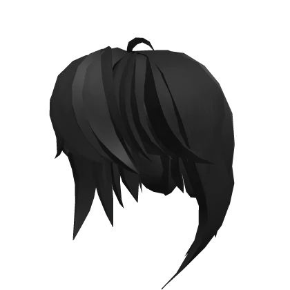 Cute Black Short Doll Hair