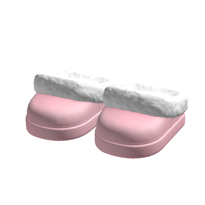 Fluffy Pink Slippers