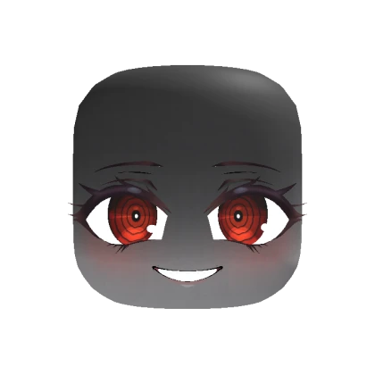 3D Chibi Creepy Smile - Red