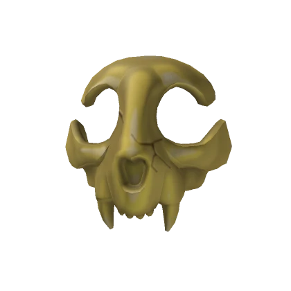 Golden Cat Skull