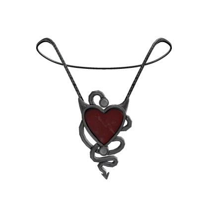 y2k devil heart necklace [1.0]