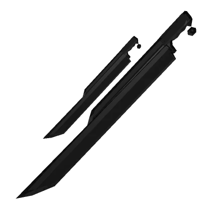 Black Dark Rainbow Dual Cyberpunk Sword [WAIST]