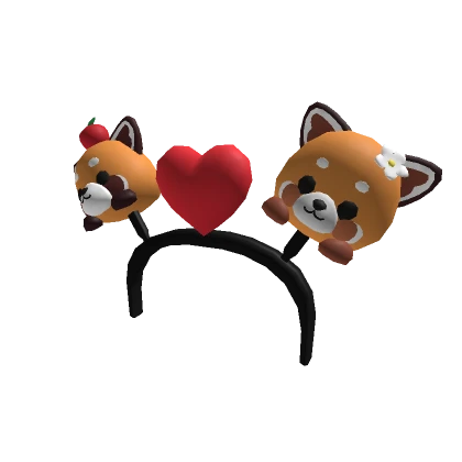 Lesser panda hair band(Heart)