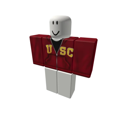 Red "Usc" Zip-Up Jacket