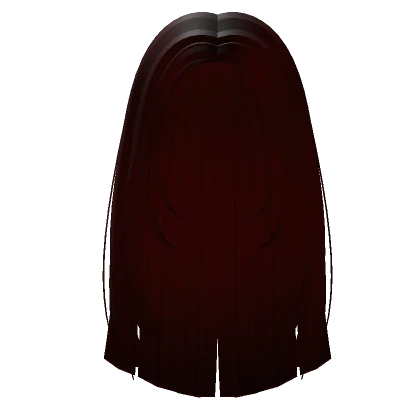 Straight Long Hair in Dark Red