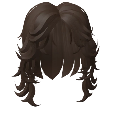 Messy Wolf Haircut Light Brown