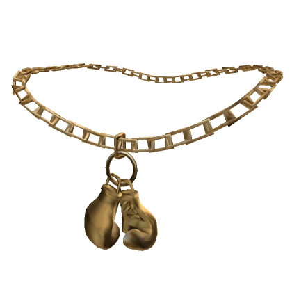 Boxing Glove Golden Chain